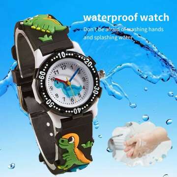 3D Cartoon Boys Watches Waterproof Gift Ages 3-12