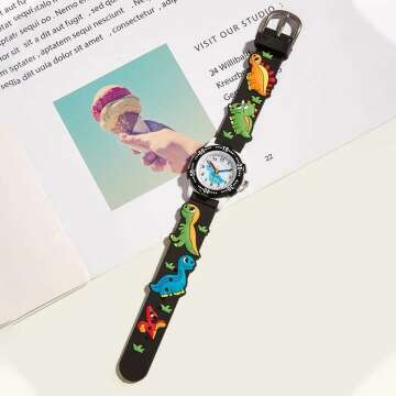 3D Cartoon Boys Watches Waterproof Gift Ages 3-12