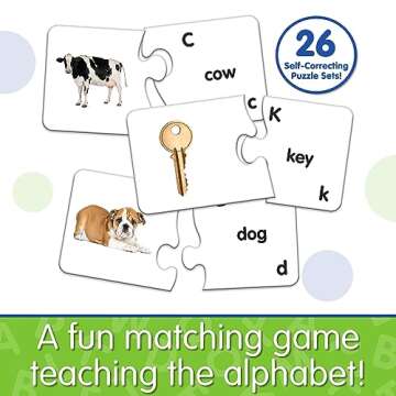 The Learning Journey: Match It! - ABCs - ABC Puzzle, Alphabet Puzzles for 2 Year Olds, Alphabet Puzzles For Kids Ages 3-5, Pre Kindergarten Learning Materials, Award Winning Educational Toys