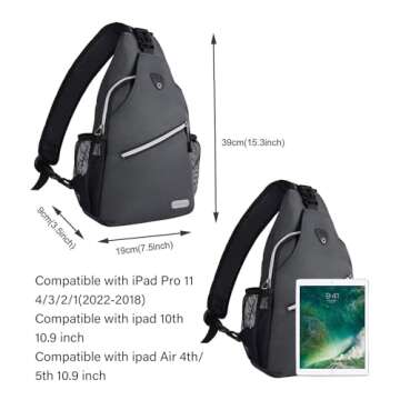 Durable MOSISO Sling Backpack for Travel & Hiking