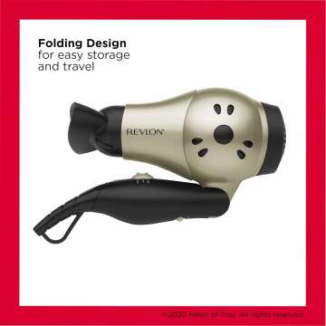 REVLON 1875W Travel Hair Dryer with Folding Handle