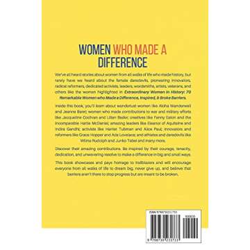 Extraordinary Women In History: 70 Remarkable Women Who Made a Difference, Inspired & Broke Barriers (Women In History series)