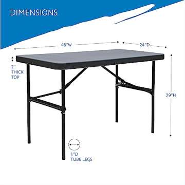 Iceberg IndestrucTable Too 24" x 48" Folding