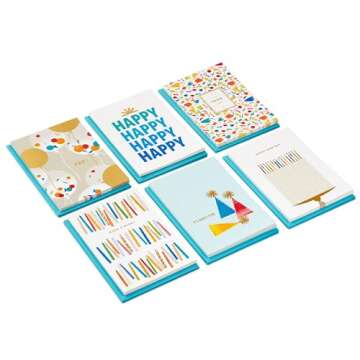 36 Celebration Birthday Cards with Envelopes