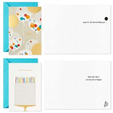 36 Celebration Birthday Cards with Envelopes