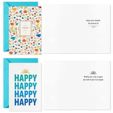 36 Celebration Birthday Cards with Envelopes