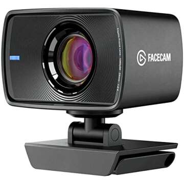 Elgato Facecam - 1080p60 True Full HD Webcam for Live Streaming, Gaming, Video Calls, Sony Sensor, Light Correction, DSLR Style Control, Works with OBS, Zoom, Teams, and more, for PC/Mac (Renewed)