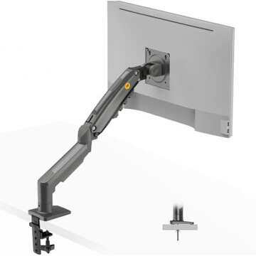 NB North Bayou Monitor Mount,Fits 4.4 to 19.8lbs Computer Monitors, Adjustable Stand with Tilt Rotation Swivel Function, Desk Mount F80