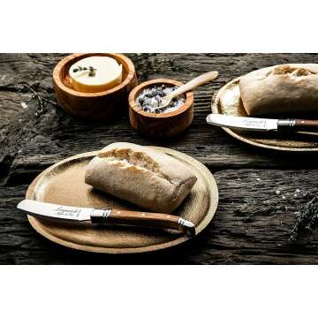 Luxury Olive Wood Butter Knives Set of 4