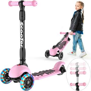 Adjustable Height 3-Wheel Scooter