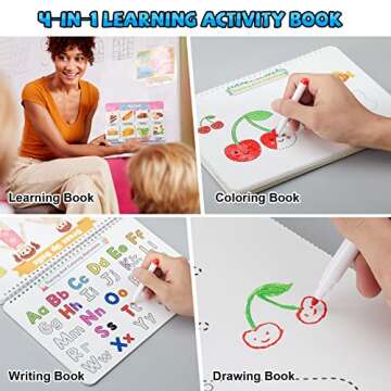 Huijing Toddler Activities Preschool Learning Busy Book - 29 Themes Binder Montessori Toys for Toddlers, Workbook Activity Autism Materials and Tracing Coloring