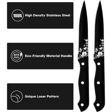 Stapava Steak Knives Set of 8 - Sharp & Stylish