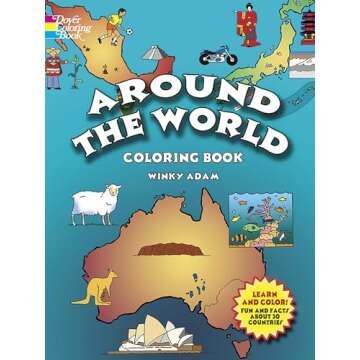 Around the World Coloring Book (Dover World History Coloring Books)