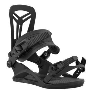 Union Flite Pro Mens Snowboard Bindings, L, Black