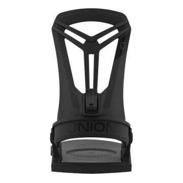 Union Flite Pro Mens Snowboard Bindings, L, Black