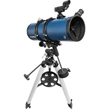 Orion StarBlast II 4.5 Equatorial Reflector Telescope for Astronomy Beginners - Compact & Portable for Family Stargazing - Ideal First Telescope Gift