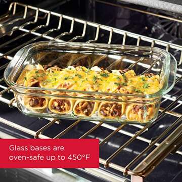 Rubbermaid Brilliance Glass Food Container Set - 2 Pcs