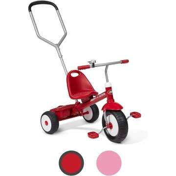 Deluxe Steer & Stroll Trike for Toddlers Ages 2-5