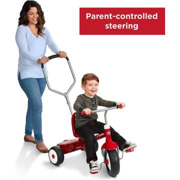 Deluxe Steer & Stroll Trike for Toddlers Ages 2-5