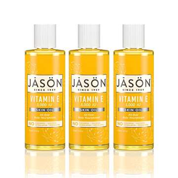 JASON Vitamin E 5,000 IU All Over Body Nourishment Oil, 4 oz. (Pack of 3) (Packaging May Vary)