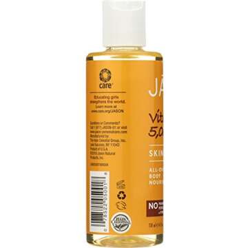 JASON Vitamin E 5,000 IU All Over Body Nourishment Oil, 4 oz. (Pack of 3) (Packaging May Vary)