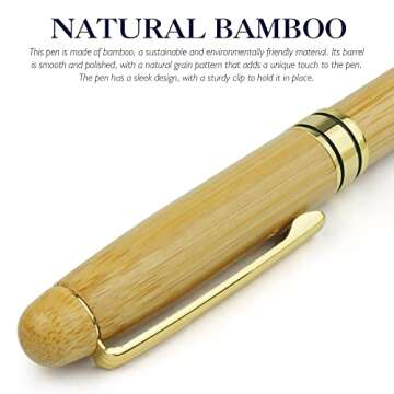 STONEGO Bamboo Luxury Fountain Pen/Signature Pen Ink 0.5mm for Gifts Decoration Writing Office Fountain Pen Stationery