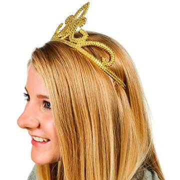 Tigerdoe Kings Crown - Prince Crown - 4 Pack - Royal King Crowns and Princess Tiara - Costume Accessories