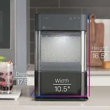 GE Profile Opal 2.0 Nugget Ice Maker - Black Stainless Steel