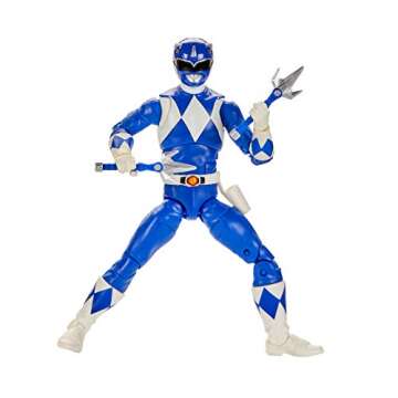 Power Rangers Lightning Collection Mighty Morphin Blue Ranger 6-Inch Premium Collectible Action Figure Toy with Accessories