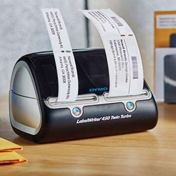 DYMO Label Printer: LabelWriter 450 Twin Turbo for Fast Home & Office Organization