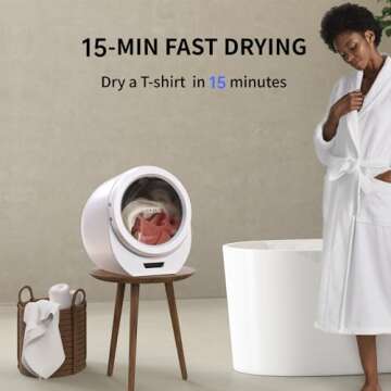 Morus Portable Dryer - Compact & Efficient 110V Electric