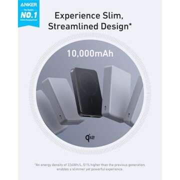 Anker MagGo Ultra-Slim 10,000mAh Magnetic Power Bank for iPhone