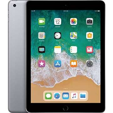 Apple iPad 5th Gen 128GB Wi-Fi Space Gray Renewed