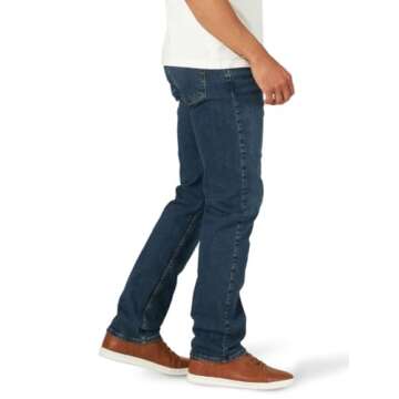 Wrangler Authentics Men's Comfort Flex Waist Relaxed Fit Jean, Rhodes, 29W x 30L