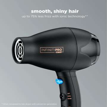 Compact INFINITIPRO Travel Hair Dryer for Effortless Styling