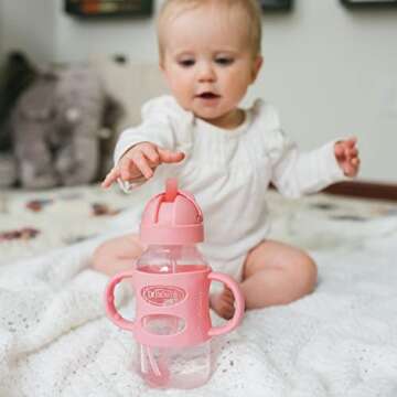 Dr. Brown's Sippy Straw Bottle with Silicone Handles