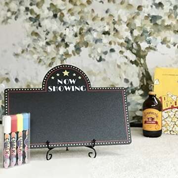 Movie Night Chalkboard Kit for Themed Parties