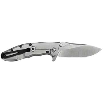 Zero Tolerance 0562CF Hinderer Slicer Folding Knife; 3.5” CPM-20CV Stonewashed and Satin Steel Blade, Carbon Fiber Front Handle, KVT Ball-Bearing Opening, Frame Lock and Reversible Pocketclip; 5.5 OZ, Black