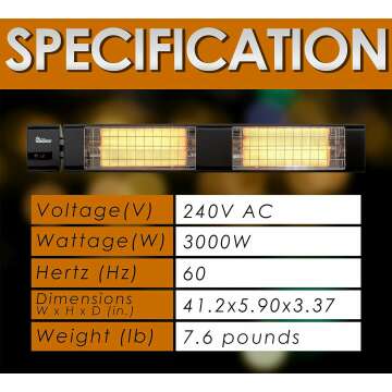 Dr. Infrared Heater 10,260 BTU - Indoor & Outdoor Heat