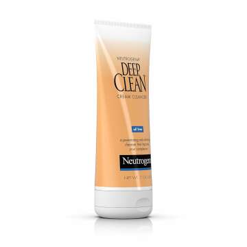 Neutrogena Deep Clean Daily Facial Cream Cleanser with Beta Hydroxy Acid to Remove Dirt, Oil & Makeup, Alcohol-Free, Oil-Free & Non-Comedogenic, 7 fl. oz (Pack of 2)