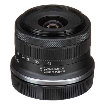 Canon RF-S 18-45mm f/4.5-6.3 Lens and Accessories