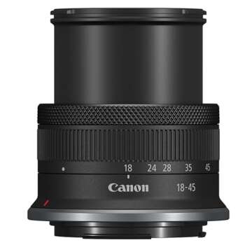 Canon RF-S 18-45mm f/4.5-6.3 Lens and Accessories