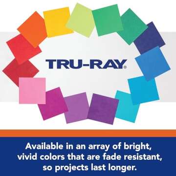 Tru-Ray® Construction Paper, 50% Recycled, 12" x 18", White, Pack Of 50