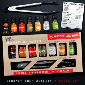 Deluxe Grilling Gift Set for Men – 17 BBQ Accessories & Gourmet Spices