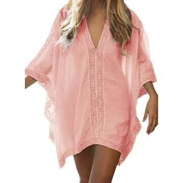 Women Solid Oversized Swimsuit Cover Up
