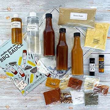 Grow and Make Artisan DIY Bbq Sauce Making Kit By - Create 3 Barbecue Sauce Recipes At Home