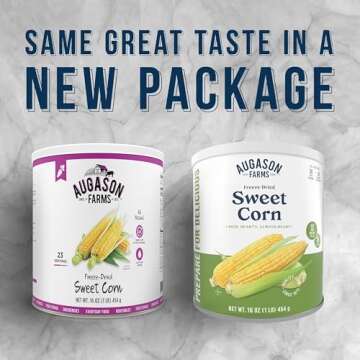 Augason Farms Freeze Dried Sweet Corn Can, Emergency Food Supply, Everyday Meals, 30 Servings