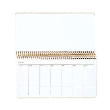 Erin Condren Designer Desk Accessories - Weekly Schedule Pad & Productivity Pad - Mid Century Circles, 10" x 10", Perfect for Desktop Decor and Weekly Planning