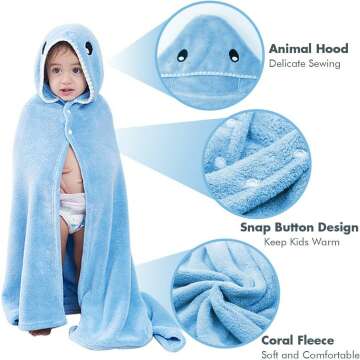 Soft Hooded Toddler Bath Towel