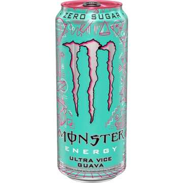 Monster Energy Ultra Vice Guava Sugar Free 16oz Pack